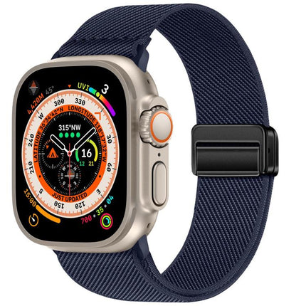 Double Magnetic Buckle Elastic Nylon Watch Band, For Apple Watch 49mm / 46mm / 45mm / 44mm, For Apple Watch 42mm / 41mm / 40mm / 38mm - DealBuddy
