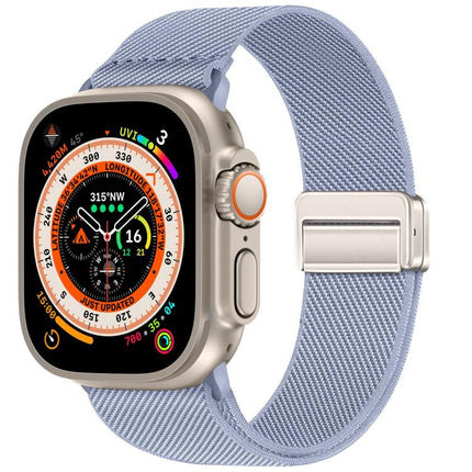 Double Magnetic Buckle Elastic Nylon Watch Band, For Apple Watch 49mm / 46mm / 45mm / 44mm, For Apple Watch 42mm / 41mm / 40mm / 38mm - DealBuddy