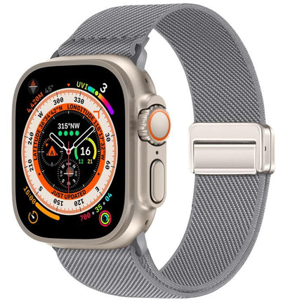 Double Magnetic Buckle Elastic Nylon Watch Band, For Apple Watch 49mm / 46mm / 45mm / 44mm, For Apple Watch 42mm / 41mm / 40mm / 38mm - DealBuddy
