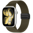 For Apple Watch 42mm / 41mm / 40mm / 38mm / Dark Olive Green
