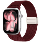 For Apple Watch 42mm / 41mm / 40mm / 38mm / Dark Burgundy