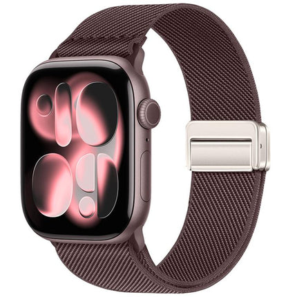 Double Magnetic Buckle Elastic Nylon Watch Band, For Apple Watch 49mm / 46mm / 45mm / 44mm, For Apple Watch 42mm / 41mm / 40mm / 38mm - DealBuddy