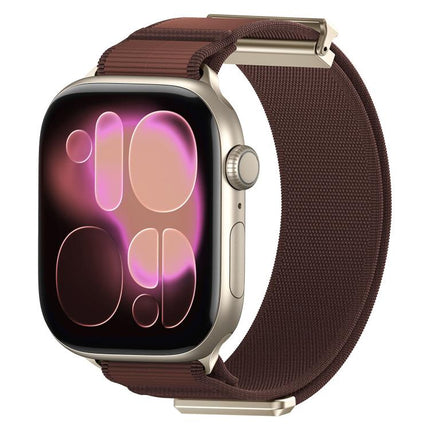 Double-Jointed Magnetic Metal-Tip Nylon Watch Band, For Apple Watch 49mm / 46mm / 45mm / 44mm, For Apple Watch 42mm / 41mm / 40mm / 38mm - DealBuddy