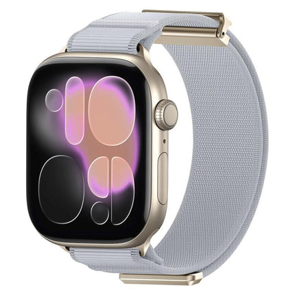 Double-Jointed Magnetic Metal-Tip Nylon Watch Band, For Apple Watch 49mm / 46mm / 45mm / 44mm, For Apple Watch 42mm / 41mm / 40mm / 38mm - DealBuddy