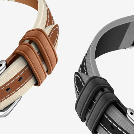 Composite Stitching Genuine Leather Watch Band, For Apple Watch 46mm / 49mm / 45mm / 44mm, For Apple Watch 42mm / 41mm / 40mm / 38mm - DealBuddy