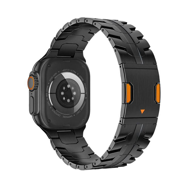 Iron Man Magnetic Titanium Metal Watch Band, For Apple Watch 46mm / 49mm / 45mm / 44mm - DealBuddy