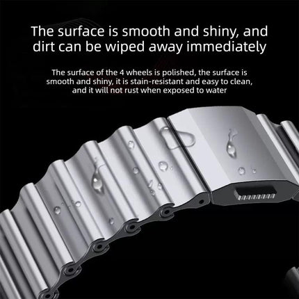 Ocean Wave Texture Magnetic Clasp Stainless Steel Watch Band, For Samsung Galaxy Watch Ultra 2025 / Ultra 47mm - DealBuddy