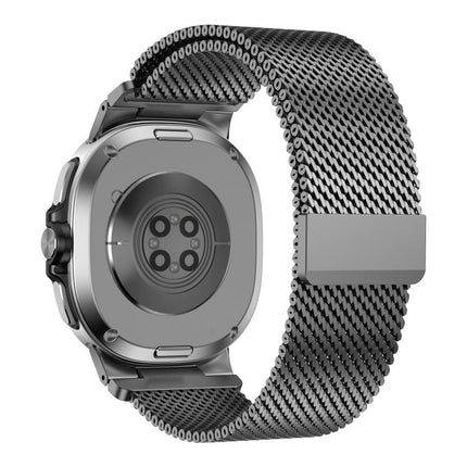 Vibrant Style Thick Mesh Milanese Magnetic Watch Band, For Samsung Galaxy Watch8 / Watch8 Classic - DealBuddy