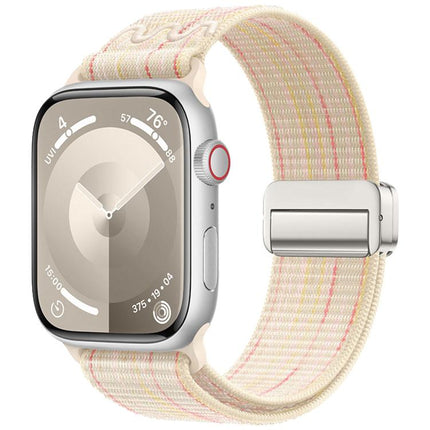 Magnetic Buckle Loop Nylon Watch Band, For Apple Watch 46mm / 49mm / 45mm / 44mm, For Apple Watch 42mm / 41mm / 40mm / 38mm - DealBuddy