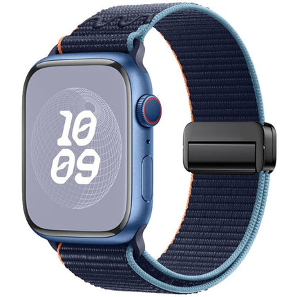 Magnetic Buckle Loop Nylon Watch Band, For Apple Watch 46mm / 49mm / 45mm / 44mm, For Apple Watch 42mm / 41mm / 40mm / 38mm - DealBuddy