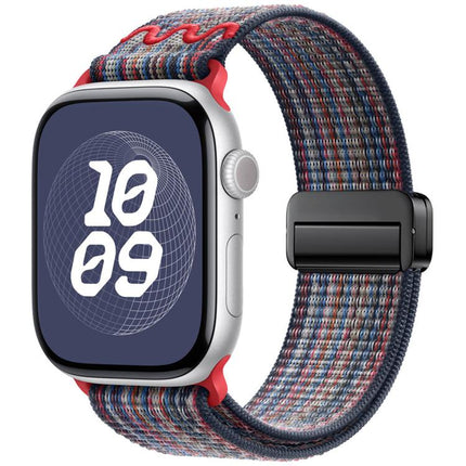Magnetic Buckle Loop Nylon Watch Band, For Apple Watch 46mm / 49mm / 45mm / 44mm, For Apple Watch 42mm / 41mm / 40mm / 38mm - DealBuddy