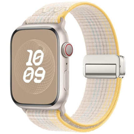 Magnetic Buckle Loop Nylon Watch Band, For Apple Watch 46mm / 49mm / 45mm / 44mm, For Apple Watch 42mm / 41mm / 40mm / 38mm - DealBuddy