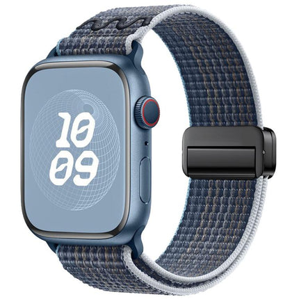 Magnetic Buckle Loop Nylon Watch Band, For Apple Watch 46mm / 49mm / 45mm / 44mm, For Apple Watch 42mm / 41mm / 40mm / 38mm - DealBuddy
