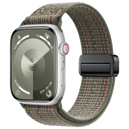 Magnetic Buckle Loop Nylon Watch Band, For Apple Watch 46mm / 49mm / 45mm / 44mm, For Apple Watch 42mm / 41mm / 40mm / 38mm - DealBuddy