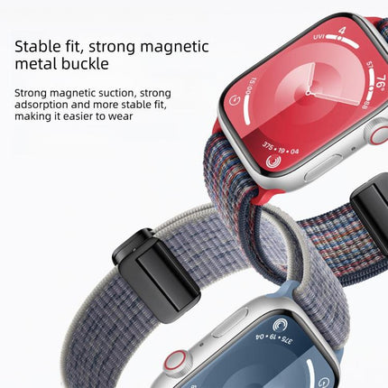 Magnetic Buckle Loop Nylon Watch Band, For Apple Watch 46mm / 49mm / 45mm / 44mm, For Apple Watch 42mm / 41mm / 40mm / 38mm - DealBuddy