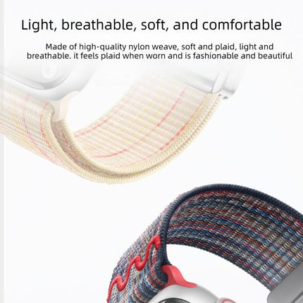 Magnetic Buckle Loop Nylon Watch Band, For Apple Watch 46mm / 49mm / 45mm / 44mm, For Apple Watch 42mm / 41mm / 40mm / 38mm - DealBuddy