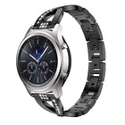 For Samsung GearS3 / Ticwatch Pro / HUAWEI GT Universal 22mm Metal Diamond Strap, black, Silver, gold, Rose gold - DealBuddy