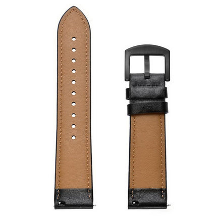 For Apply Samsung Galaxy Watch Active 22mm Leather Eyelet Sport Strap - DealBuddy