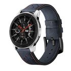 For Apply Samsung Galaxy Watch Active 22mm Leather Eyelet Sport Strap - DealBuddy
