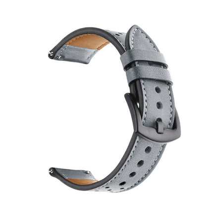 For Apply Samsung Galaxy Watch Active 20mm Leather Eyelet Sport Strap