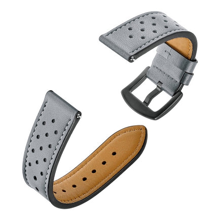 For Apply Samsung Galaxy Watch Active 20mm Leather Eyelet Sport Strap