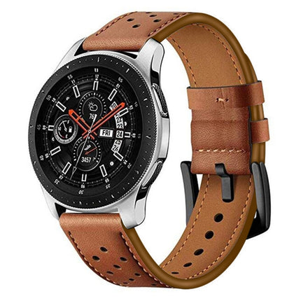 For Apply Samsung Galaxy Watch Active 20mm Leather Eyelet Sport Strap