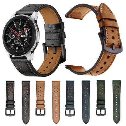 For Apply Samsung Galaxy Watch Active 20mm Leather Eyelet Sport Strap, SYA00477801EH, SYA00477801F, SYA00477801A, SYA00477801B, SYA00477801C, SYA00477801D - DealBuddy