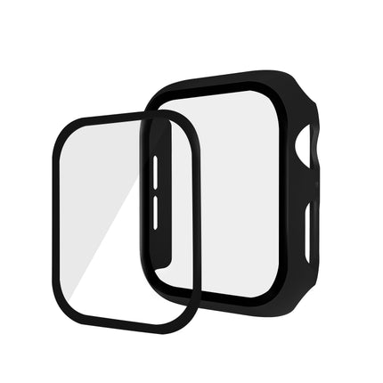 ENKAY Hat-prince Full Coverage PC Case + Tempered Glass Protector for Apple Watch Series 6 / 5 / 4 / SE 3 / SE 2 / SE 1 44mm