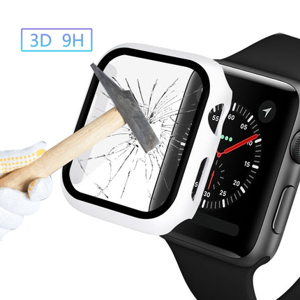 ENKAY Hat-prince Full Coverage PC Case + Tempered Glass Protector for Apple Watch Series 6 / 5 / 4 / SE 3 / SE 2 / SE 1 44mm