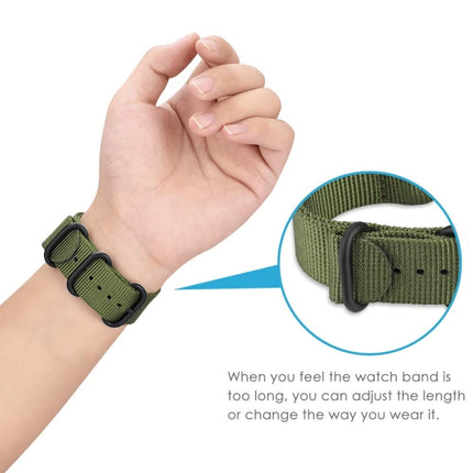 For Samsung Galaxy Watch Active 22mm / S3 Nylon Three-ring Strap, For Samsung Galaxy Watch Active 2 22mm / Gear S3 - DealBuddy