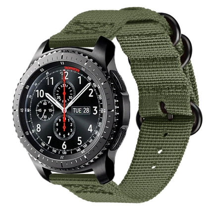 For Samsung Galaxy Watch Active 22mm / S3 Nylon Three-ring Strap, For Samsung Galaxy Watch Active 2 22mm / Gear S3 - DealBuddy