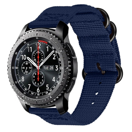 For Samsung Galaxy Watch Active 22mm / S3 Nylon Three-ring Strap, For Samsung Galaxy Watch Active 2 22mm / Gear S3 - DealBuddy