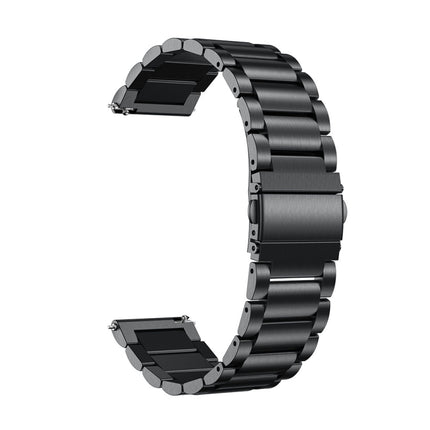 Suitable For Samsung Gear S2 Sport / Galaxy Watch Active 2 Universal 20mm Stainless Steel Metal Strap Three Beads