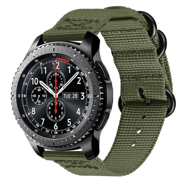 For Samsung Galaxy Watch Active 20mm S3 Nylon Three-ring Strap, For Samsung Galaxy Watch Active 2 20mm / Gear S3 - DealBuddy