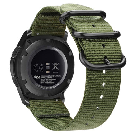 For Samsung Galaxy Watch Active 18mm S3 Nylon Three-ring Strap, For Samsung Galaxy Watch Active 2 18mm / Gear S3 - DealBuddy