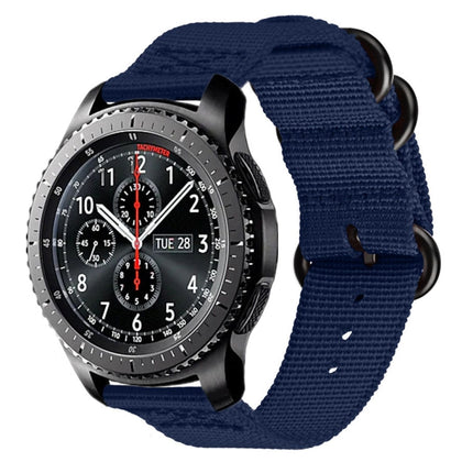 For Samsung Galaxy Watch Active 18mm S3 Nylon Three-ring Strap, For Samsung Galaxy Watch Active 2 18mm / Gear S3 - DealBuddy