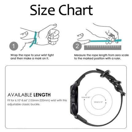 For Samsung Galaxy Watch Active 18mm S3 Nylon Three-ring Strap, For Samsung Galaxy Watch Active 2 18mm / Gear S3 - DealBuddy
