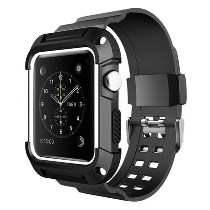 For Apple Watch 3 / 2 / 1  Generation  42mm All-In-One Silicone Strap - DealBuddy