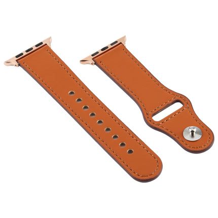 For Apple Watch 3 / 2 / 1 Generation 42mm Universal Buckle Leather Strap, For Apple Watch Series 7 45mm / 6 & SE & 5 & 4 44mm / 3 & 2 & 1 42mm, For Apple Watch Series 8&7 45mm / SE 2&6&SE&5&4 44mm / 3&2&1 42mm - DealBuddy