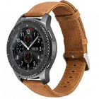 For Huami 1s/ Huami 2 / Ticwatch1 / Ticwatch Pro / Samsung Galaxy Watch 46mm / Samsung S3 / Huawei Watch 2 Pro / Huawei GT / Huawei Glory Magic First Layer Cowhide Crazy Horse Pattern Strap