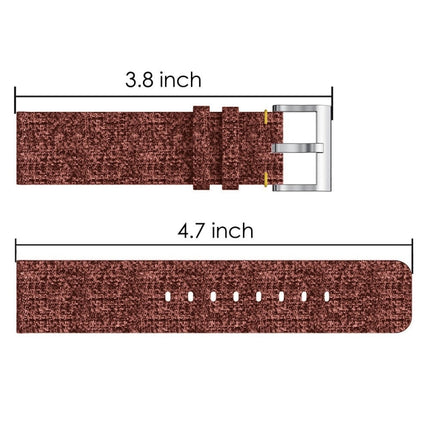 For Huami 1 / Huami 2 / Ticwatch1 / Ticwatch Pro / Samsung Galaxy Watch 46mm / Samsung S3 / Huawei Watch2 Pro / Huawei GT / Huawei Glory Magic  Nylon Canvas Strap
