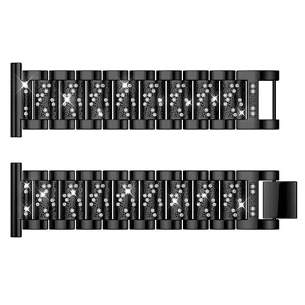 For Huami 1 / Huami 2 / Ticwatch1 / Ticwatch Pro / Samsung Galaxy Watch 46mm / Samsung S3 / Huawei Watch2 Pro / Huawei GT / Huawei Glory Magic Full Diamond Models Metal Inlay Universal 22MM Strap