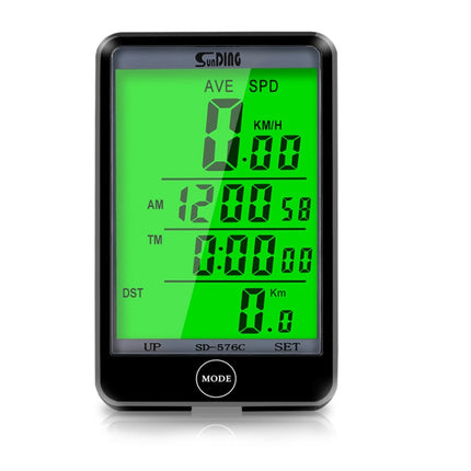 SD-576C Bicycle LCD Backlight Stopwatch Bike Speedometer Cycling Odometer Stopwatch - DealBuddy