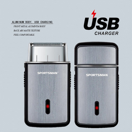 SPORTSMAN Multi-function Mini Shaver USB Rechargeable Razor