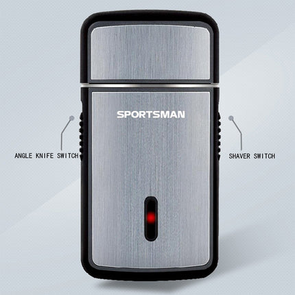 SPORTSMAN Multi-function Mini Shaver USB Rechargeable Razor