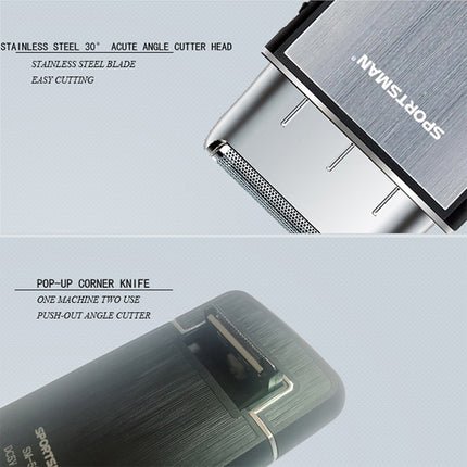 SPORTSMAN Multi-function Mini Shaver USB Rechargeable Razor