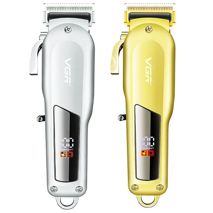 VGR V-278 10W USB Metal Electric Hair Clipper with LED Digital Display