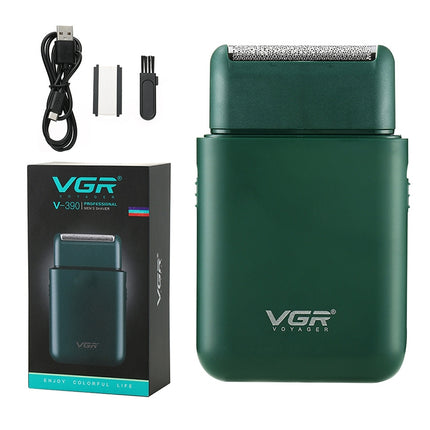 VGR V-390 5W USB Portable Reciprocating Electric Shaver, V-390 (Black), V-390 (Green) - DealBuddy