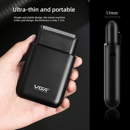 VGR V-390 5W USB Portable Reciprocating Electric Shaver, V-390 (Black), V-390 (Green) - DealBuddy