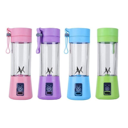 380ml 6 Blender Juicer Cup USB Rechargeable Electric Automatic Vegetable Fruit Citrus Orange Juice Maker Cup Mixer Bottle